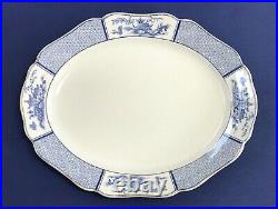 2 Antique Blue & White Platters Allertons Pavilion England 1929-1942