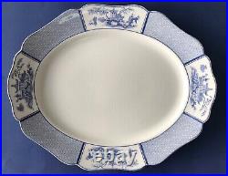 2 Antique Blue & White Platters Allertons Pavilion England 1929-1942