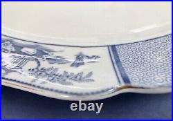 2 Antique Blue & White Platters Allertons Pavilion England 1929-1942