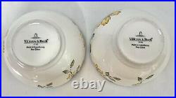 2 Villeroy and Boch PROVENCE Porcelain Rice Bowls Blue + Yellow Floral # 1748