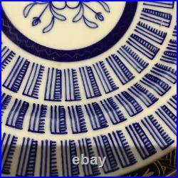 2 X C18th-C19th Flight& Barr Worcester Music Pattern Porcelain Plates