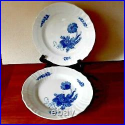 2 x BLUE FLOWER CURVED 20 cm Plates # 620 Old # 10-1624 Royal Copenhagen 1st