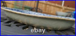 32cm Excellent Large Antique Chinese Blue & White Charger Meat Plate tray 18c