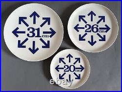 3 Demonstration Plates Arzberg. For Siemens Dishwasher Lady 31-26-20cm