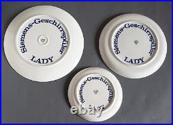 3 Demonstration Plates Arzberg. For Siemens Dishwasher Lady 31-26-20cm