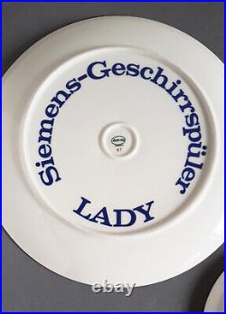 3 Demonstration Plates Arzberg. For Siemens Dishwasher Lady 31-26-20cm