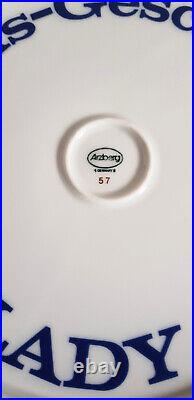 3 Demonstration Plates Arzberg. For Siemens Dishwasher Lady 31-26-20cm