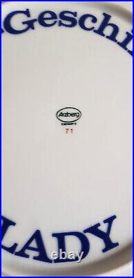 3 Demonstration Plates Arzberg. For Siemens Dishwasher Lady 31-26-20cm