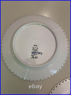 3 X ROYAL COPENHAGEN BLUE FLUTED FULL LACE Salad Side Plate 1087 17.5cm 1st Qual