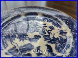 3 vintage blue and white porcelain plates, marked WEDGWOOD, buy 2 get 1 free