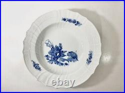 3x Royal Copenhagen Blue Flowers 1616 Curved Deep Plates Soup Pasta Bowls 22 cm