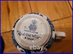 40 Pieces Vintage Booths Real Old Willow Tea & Dinner Set Blue White Gilt A8025