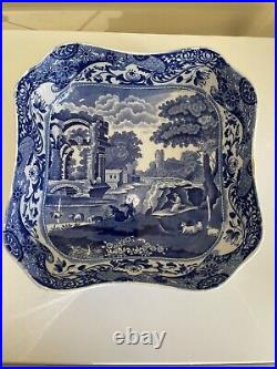 4 ANTIQUE COPELAND SPODE BLUE ITALIAN PATTERN SET OF 4 Bowl Plate Serving Dish