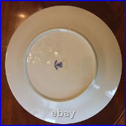 4 Blue Fjord Dinner Plates Lipper & Mann Blue & White Dinnerware