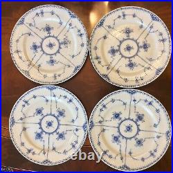 4 Blue Fjord Dinner Plates Lipper & Mann Blue & White Dinnerware