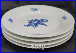 (4) Royal Copenhagen Blue Flowers Braided #8097 Dinner Plates 10 NICE COND