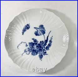 4x Royal Copenhagen Blue Flowers Curved Salad Dessert Plates 1645 19,5 cm