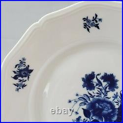 5 LIMOGES Ceralene A. Raynaud Luncheon White Plates Blue Flowers France