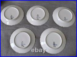 5 ROYAL COPENHAGEN BLUE FLUTED FULL LACE Salad Side Plate 1087 17.5cm 1st Qual