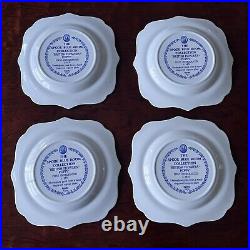 5 Spode Blue Room Collection British Flowers Poppy 9 Square Plates England