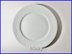 5x Royal Copenhagen Blue Fluted Princess Plain White 622 Luncheon Plates 22 cm