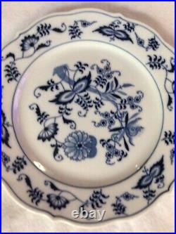 6 Vintage Blue Danube JAPAN Salad Plates Blue Onion Ribbon Mark 8.75 inch