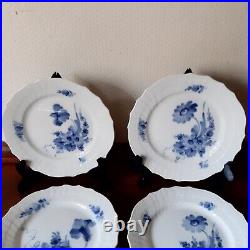 6 x BLUE FLOWER CURVED 16 cm Plates # 10 1626 Royal Copenhagen 1969 74. 1st