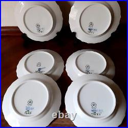 6 x BLUE FLOWER CURVED 16 cm Plates # 10 1626 Royal Copenhagen 1969 74. 1st