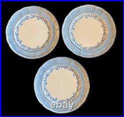 7 Manifattura Di Laveno Richard Ginori Grp Blue White Fruit 8.5 Lunch Plates