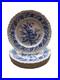 7 Vintage Wedgwood Etruria Blue & White Cornflower Dinner Plates England