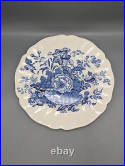 8 Royal Doulton England The Kirkwood D6314 Blue Dinner Plates 10.25