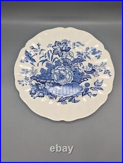 8 Royal Doulton England The Kirkwood D6314 Blue Dinner Plates 10.25