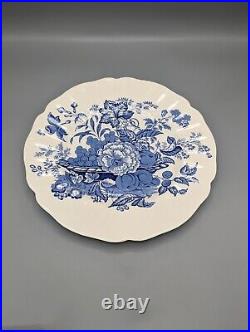 8 Royal Doulton England The Kirkwood D6314 Blue Dinner Plates 10.25