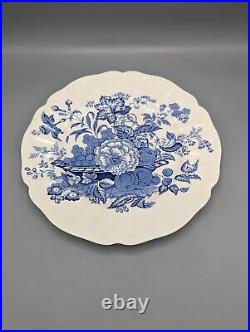 8 Royal Doulton England The Kirkwood D6314 Blue Dinner Plates 10.25