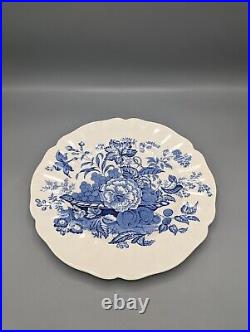 8 Royal Doulton England The Kirkwood D6314 Blue Dinner Plates 10.25