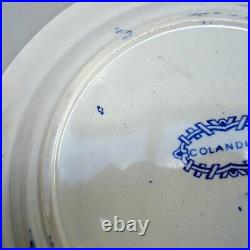 9 19thC Colandine Blue & White Plates Llanelly Pottery Antique Transferware