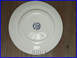 ADAMS ABC Nursery Ware Plate Blue White English Ironstone Collectible 7 Inches