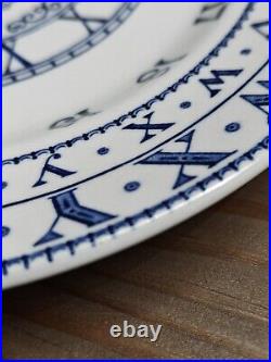 ADAMS ABC Nursery Ware Plate Blue White English Ironstone Collectible 7 Inches