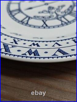 ADAMS ABC Nursery Ware Plate Blue White English Ironstone Collectible 7 Inches