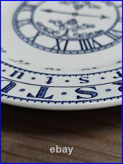 ADAMS ABC Nursery Ware Plate Blue White English Ironstone Collectible 7 Inches