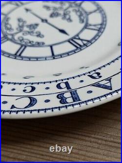 ADAMS ABC Nursery Ware Plate Blue White English Ironstone Collectible 7 Inches