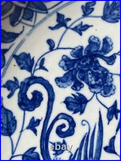 ANTIQUE CHINESE BlUE&WHITE PORCELAIN PLATE DISH