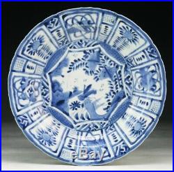 A Chinese Antique Blue & White Glazed Porcelain Plate