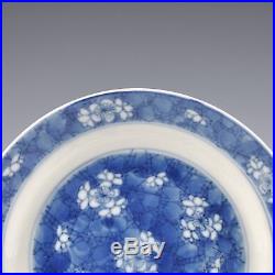 A Chinese Blue & White Porcelain 18th Ct Kangxi Period Chenghua Marked Plate