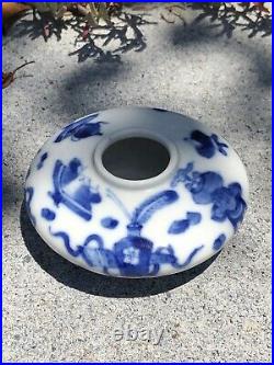A Chinese antique blue and white water coupe 19th C