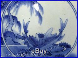 A Fine Blue & White Arita (Ko-Imari) Porcelain Dish With Sweetfish. Edo Late 17