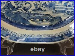 A Large Chinese Canton Blue and White Porcelain Plater B-010
