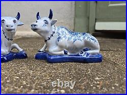 A Lovely Pair Of Dutch Delft Cows