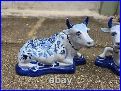 A Lovely Pair Of Dutch Delft Cows