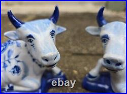 A Lovely Pair Of Dutch Delft Cows